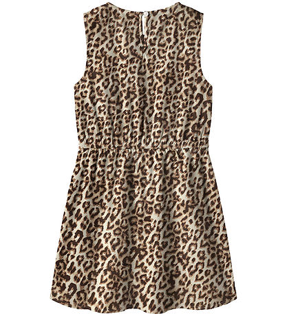 Name it Kjole - NkfVinaya - Sort/LEOPARD AOP