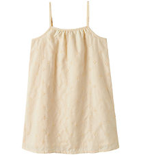 Name it Kjole - NkfVioleta - Buttercream m. Broderi Anglaise Name it Kjole - NkfVioleta - Buttercream m. Broderi Anglaise