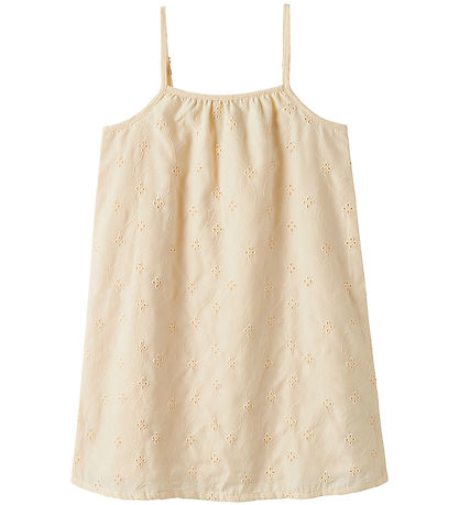 Name it Kjole - NkfVioleta - Buttercream m. Broderi Anglaise