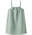 Name it Kjole - NkfVioleta - Aqua Gray m. Broderi Anglaise