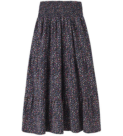 Name it Lang Nederdel - NkfVinaya - Navy Blazer/COLOR FLOWER