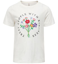 Kids Only T-shirt - KogEmma - Cloud Dancer/Bouquet Coll 2/2025 Kids Only T-shirt - KogEmma - Cloud Dancer/Bouquet Coll 2/2025