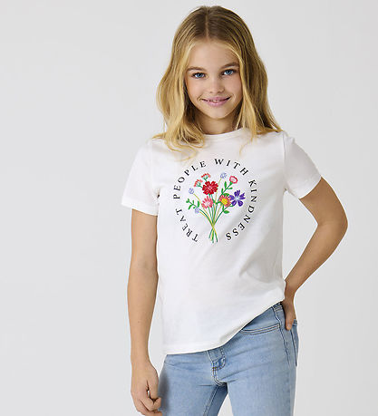 Kids Only T-shirt - KogEmma - Cloud Dancer/Bouquet Coll 2/2025 Kids Only T-shirt - KogEmma - Cloud Dancer/Bouquet Coll 2/2025
