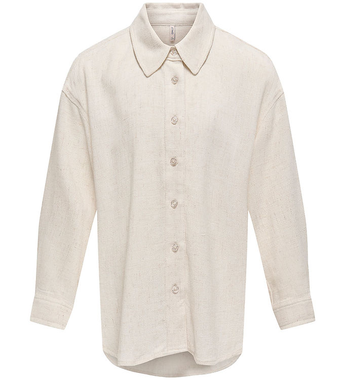 Kids Only Skjorte - Viskose/Hør - KogSiesta - Moonbeam