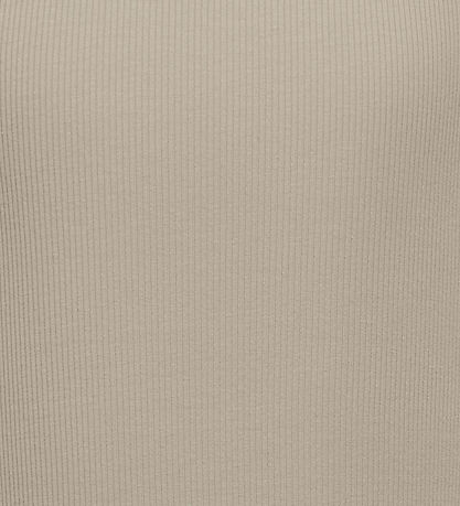 Kids Only Top - Rib - KogNessa - Feather Gray/Shoulder Cut Out