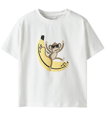 Name it T-shirt - NmmJax - Bright White m. Print
