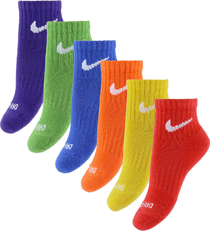 Nike Ankelstrømper - Cushioned - Dri-Fit - 6-pak - Multi