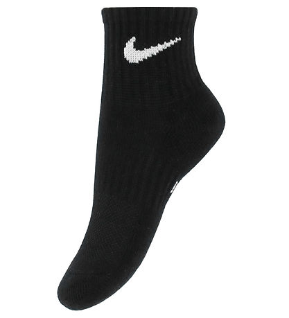 Nike Ankelstrømper - Cushioned - Dri-Fit - 3-pak - Sort