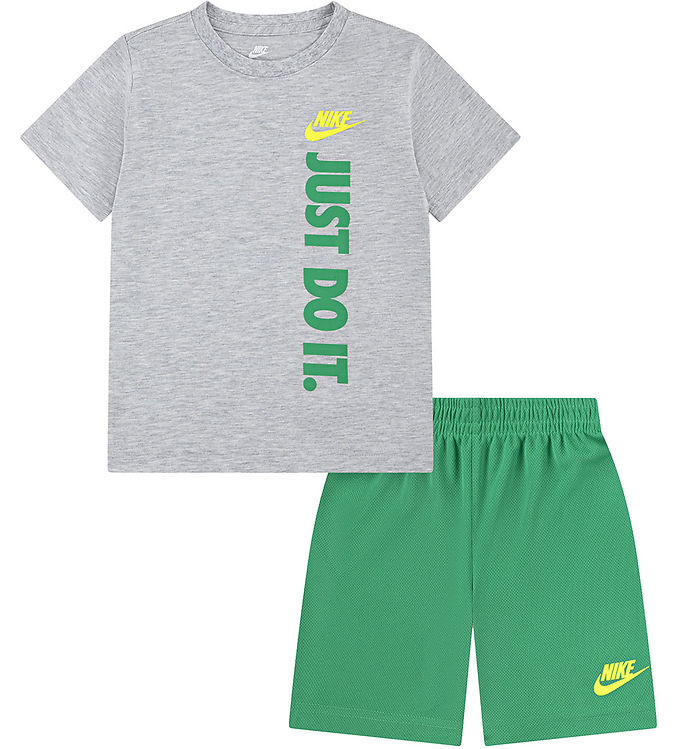Nike Shortssæt - T-shirt/Shorts - Stadium Green