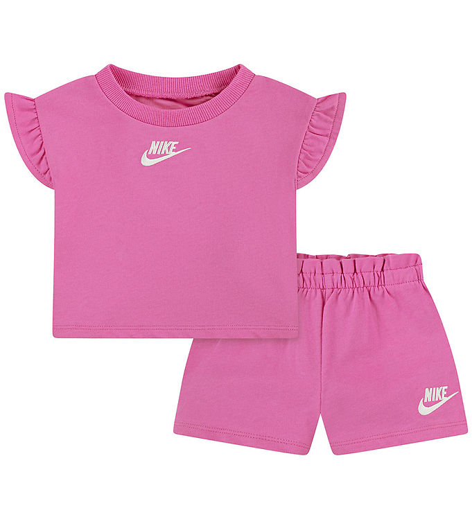 Nike Shortssæt - Top/Shorts - Playful Pink