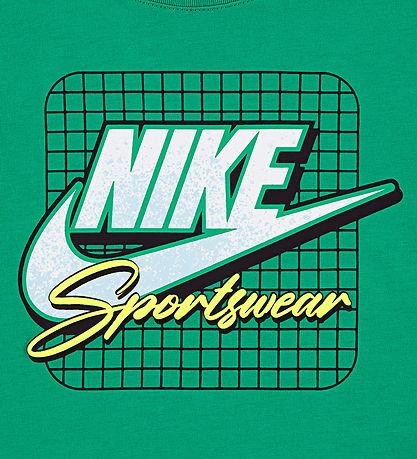 Nike Shortssæt - T-shirt/Shorts - Grøn/Sort Nike Shortssæt - T-shirt/Shorts - Grøn/Sort