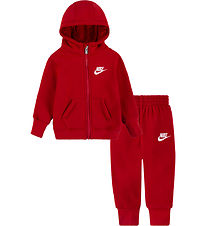 Nike Sweatsæt - Cardigan/Sweatpants - Gym Red Nike Sweatsæt - Cardigan/Sweatpants - Gym Red