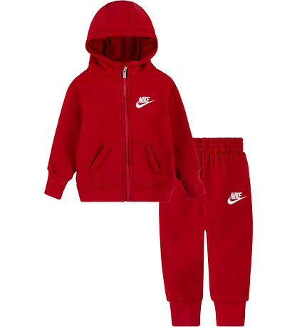 Nike Sweatsæt - Cardigan/Sweatpants - Gym Red Nike Sweatsæt - Cardigan/Sweatpants - Gym Red