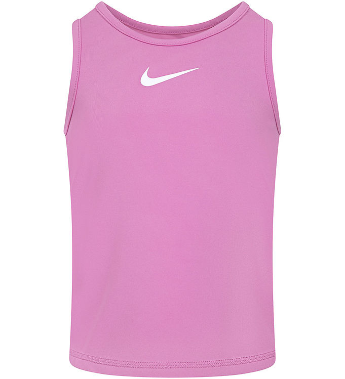 Nike Tanktop - Dri-Fit - Magic Flamingo m. Logo