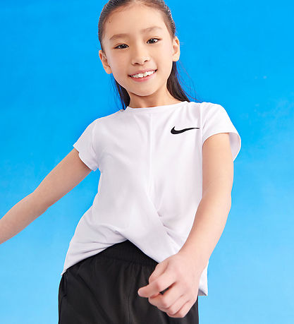 Nike T-shirt - Dri-Fit - Hvid m. Logo Nike T-shirt - Dri-Fit - Hvid m. Logo