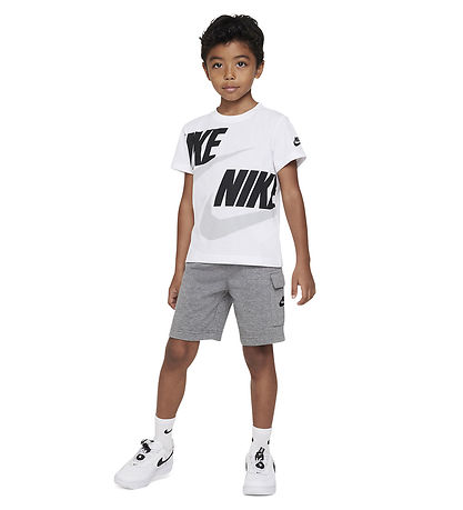Nike Shortssæt - T-shirt/Shorts - Carbon Heather