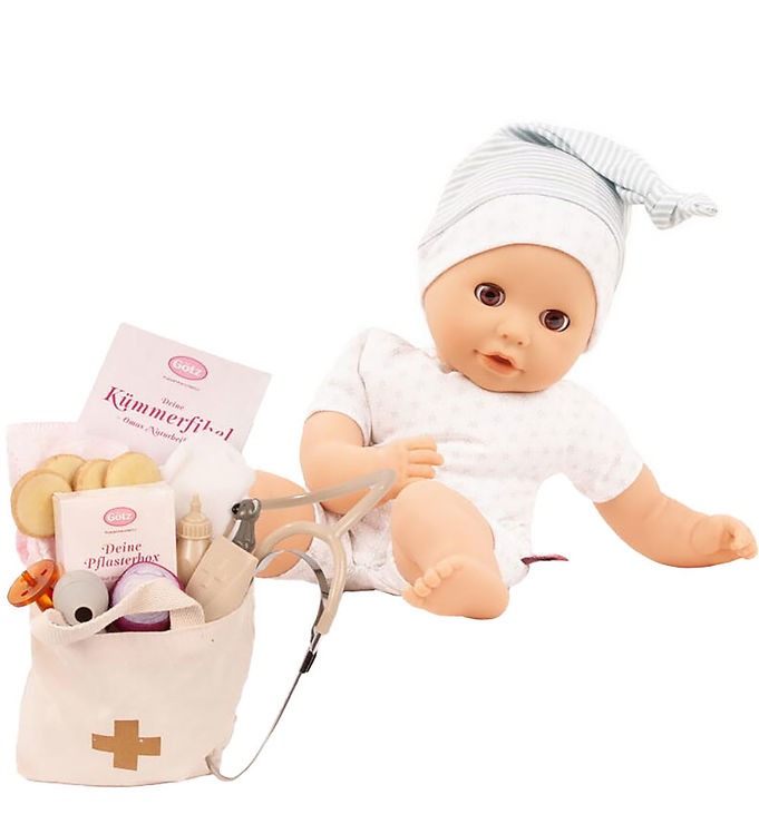 Götz Dukke m. Tilbehør - Cosy Aquini - 33 cm - Be a Doctor