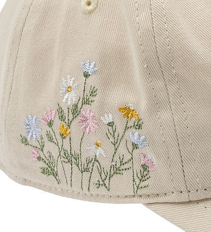 Wheat Kasket - Cecil - Sandshell m. Blomster Wheat Kasket - Cecil - Sandshell m. Blomster