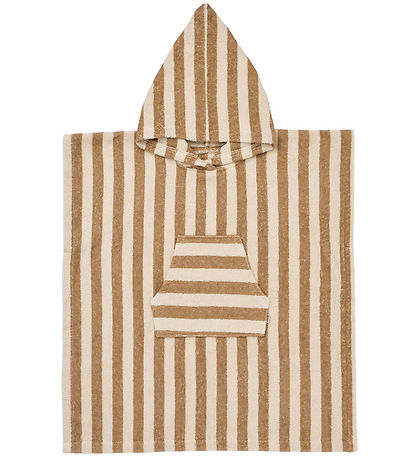 Wheat Badeponcho - Lille - Frotté - Cappucino Stripe
