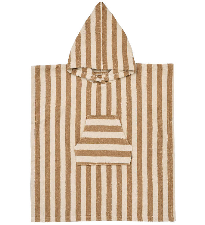Wheat Badeponcho - Lille - Frotté - Cappucino Stripe