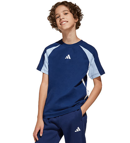 adidas Performance T-shirt - J CB T - Blå m. Logo adidas Performance T-shirt - J CB T - Blå m. Logo