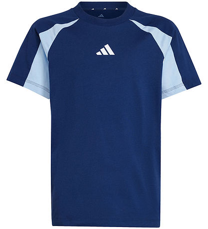 adidas Performance T-shirt - J CB T - Blå m. Logo adidas Performance T-shirt - J CB T - Blå m. Logo