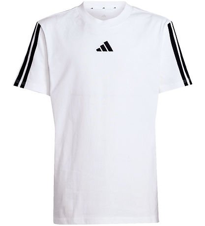 adidas Performance T-shirt - J 3S 160 - Hvid/Sort m. Logo adidas Performance T-shirt - J 3S 160 - Hvid/Sort m. Logo
