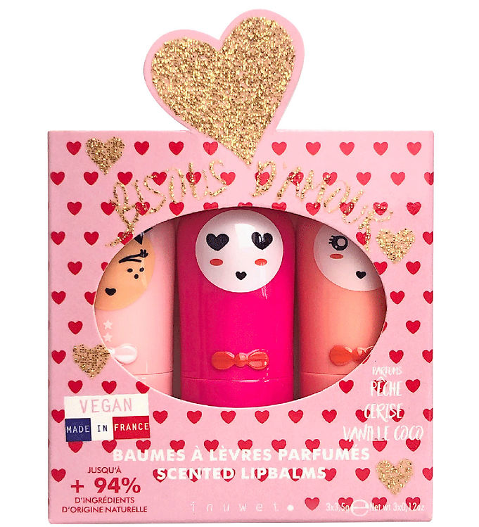 Inuwet Læbepomade - 3-pak - Kiss