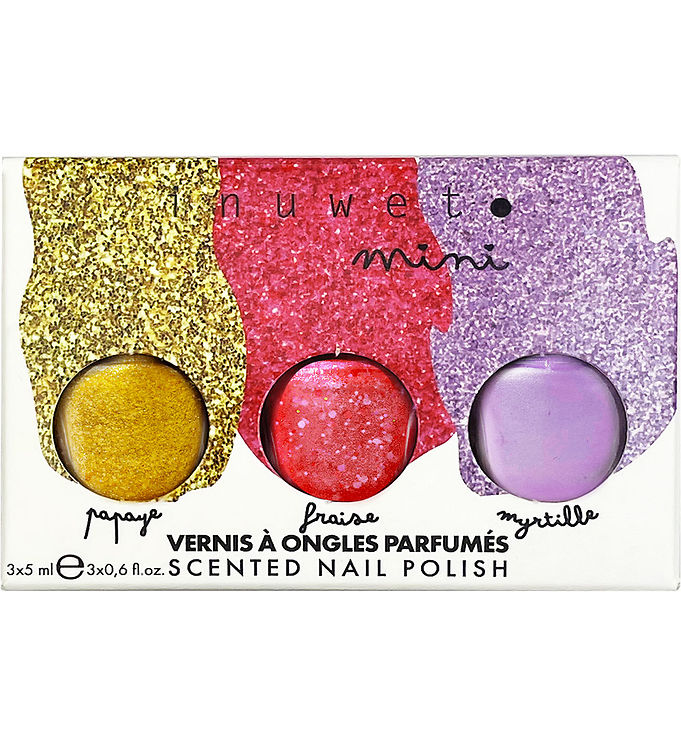 Inuwet Gavesæt - Neglelak - 3-pak - Rainbow