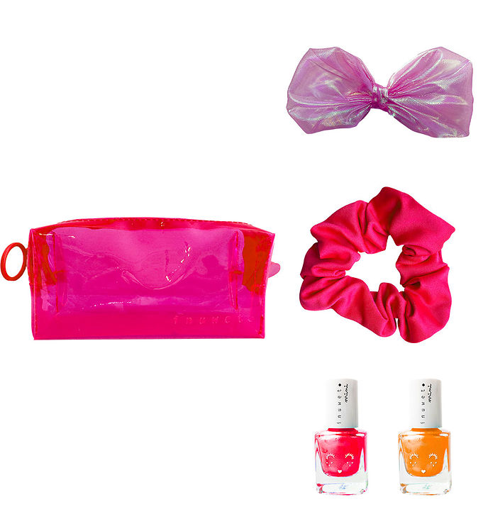 Inuwet Gavesæt - Neglelak/Hårpynt - Neon Pink