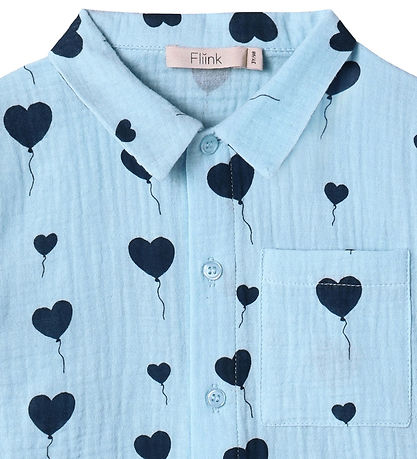 Fliink Skjorte - Love - Dream Blue Fliink Skjorte - Love - Dream Blue