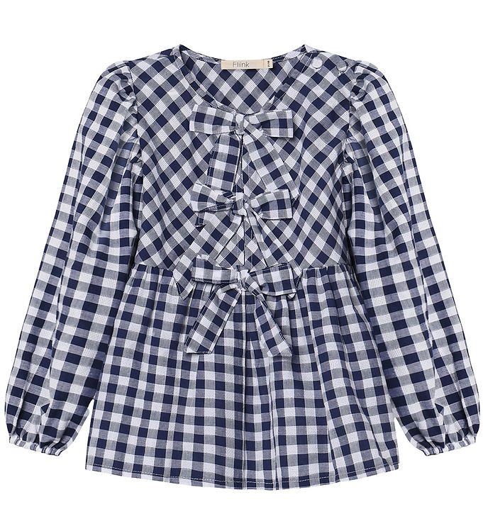 Fliink Zorro Bluse - Insignia Sandshell Check