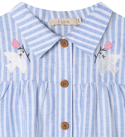 Fliink Kjole - Vira - Dream Blue/Cloud Dancer