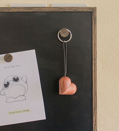 FableWood Hjerte-Nøglering - 5 cm - Natur FableWood Hjerte-Nøglering - 5 cm - Natur