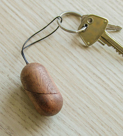 Fablewood Heart-Keychain - 5 cm - Natural