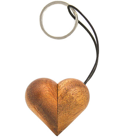 FableWood Hjerte-Nøglering - 5 cm - Natur FableWood Hjerte-Nøglering - 5 cm - Natur