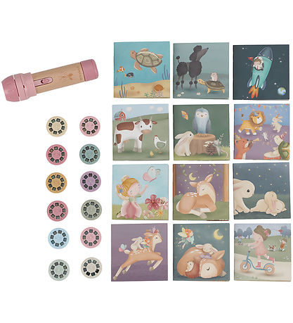 Little Dutch Historie Projektorlommelygte - Pink