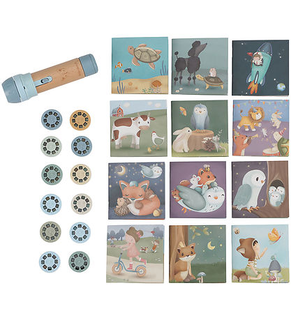 Little Dutch Historie Projektorlommelygte - Blå