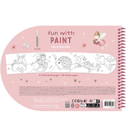 Little Dutch Vandfarve Malebog - Fairy Garden Little Dutch Vandfarve Malebog - Fairy Garden