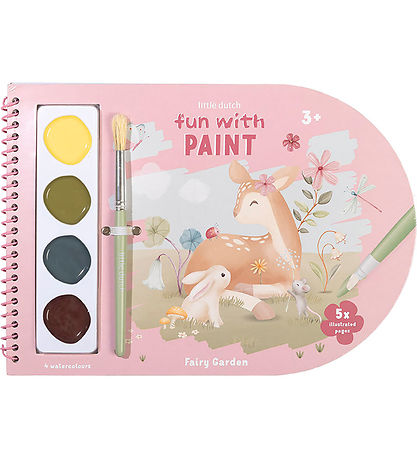 Little Dutch Vandfarve Malebog - Fairy Garden Little Dutch Vandfarve Malebog - Fairy Garden