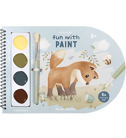 Little Dutch Vandfarve Malebog - Forest Friends Little Dutch Vandfarve Malebog - Forest Friends