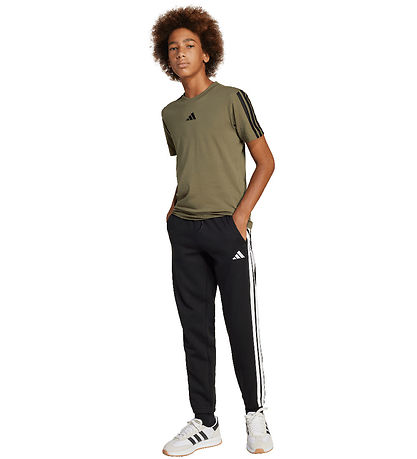 adidas Performance Sweatpants - J 3S FL PT 280 - Sort/Hvid m. Lo adidas Performance Sweatpants - J 3S FL PT 280 - Sort/Hvid m. Lo