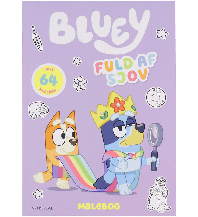 Forlaget Gyldendal Malebog - Bluey - Fuld Af Sjov
