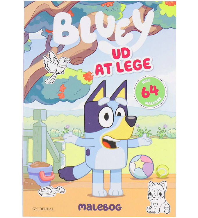 Forlaget Gyldendal Malebog - Bluey - Ud At Lege