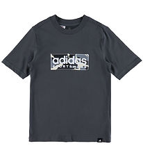 adidas Performance T-Shirt - B CAMO LIN - GREFIV adidas Performance T-Shirt - B CAMO LIN - GREFIV