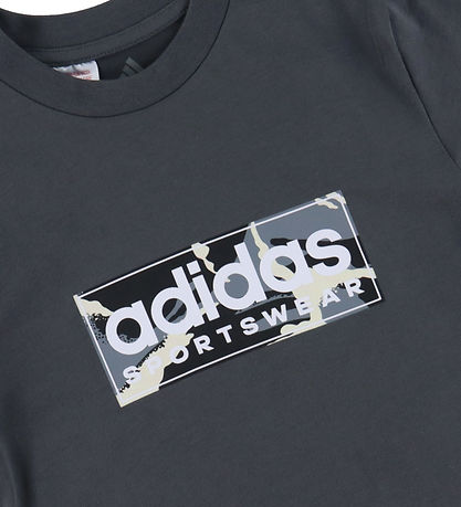 adidas Performance T-Shirt - B CAMO LIN - GREFIV