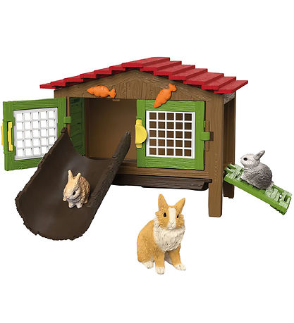 Schleich Farm World - Kaninbur med 3 Kaniner - 42728