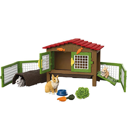 Schleich Farm World - Kaninbur med 3 Kaniner - 42728