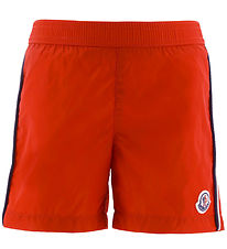 Moncler Badeshorts - Medium Red Moncler Badeshorts - Medium Red