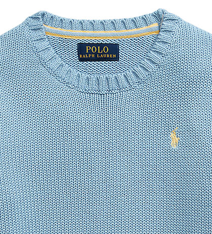 Polo Ralph Lauren Bluse - Strik - Lyseblå